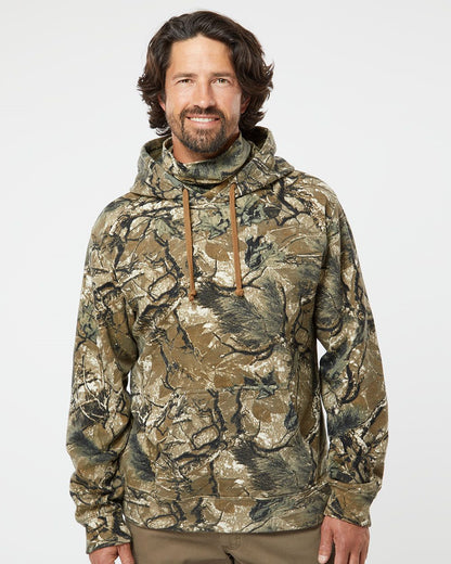 J. America Gaiter Fleece Hooded Sweatshirt - 8879