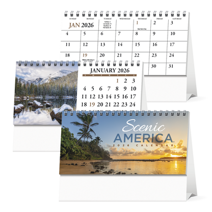 HotLine Products Scenic America Desk Tent Calendar-982