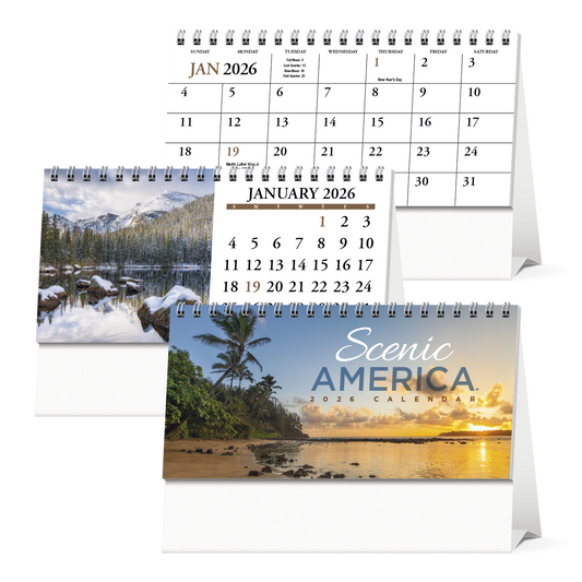 HotLine Products Scenic America Desk Tent Calendar-982