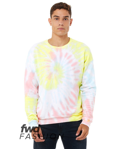 BELLA + CANVAS FWD Fashion Tie-Dyed Crewneck Sweatshirt - 3945RD