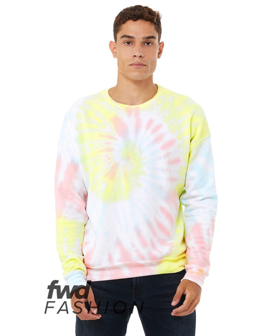 BELLA + CANVAS FWD Fashion Tie-Dyed Crewneck Sweatshirt - 3945RD