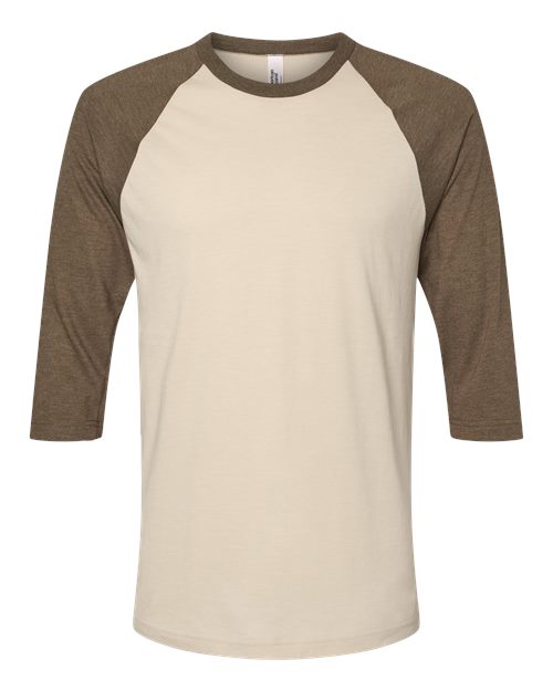 Unisex CVC Three-Quarter Sleeve Tee