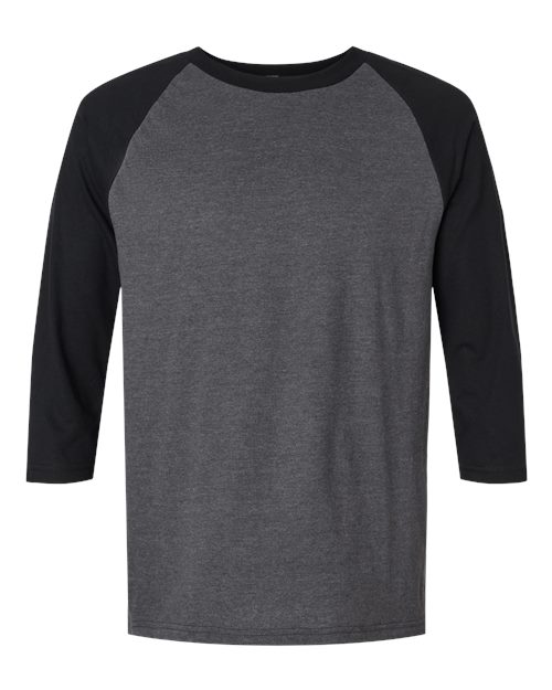 Unisex CVC Three-Quarter Sleeve Tee