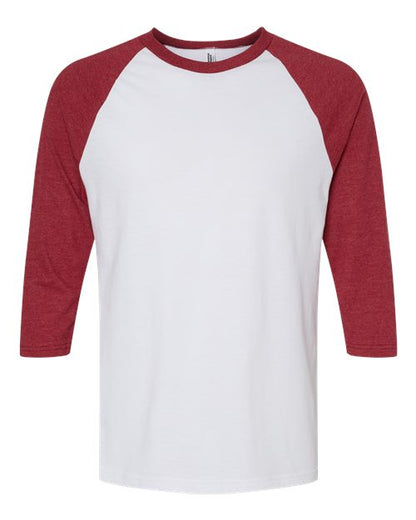 Unisex CVC Three-Quarter Sleeve Tee