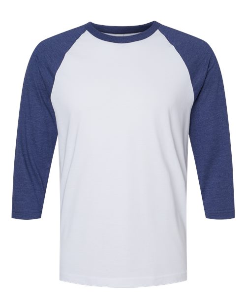Unisex CVC Three-Quarter Sleeve Tee