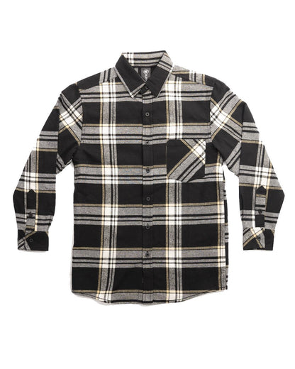 Burnside Youth Open Pocket Long Sleeve Flannel Shirt - 4212
