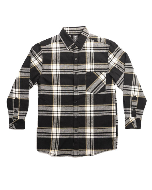 Burnside Youth Open Pocket Long Sleeve Flannel Shirt - 4212