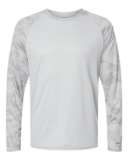 Unisex Cayman Performance Camo Colorblocked Long Sleeve T-Shirt