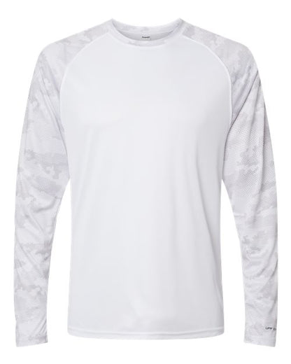 Unisex Cayman Performance Camo Colorblocked Long Sleeve T-Shirt
