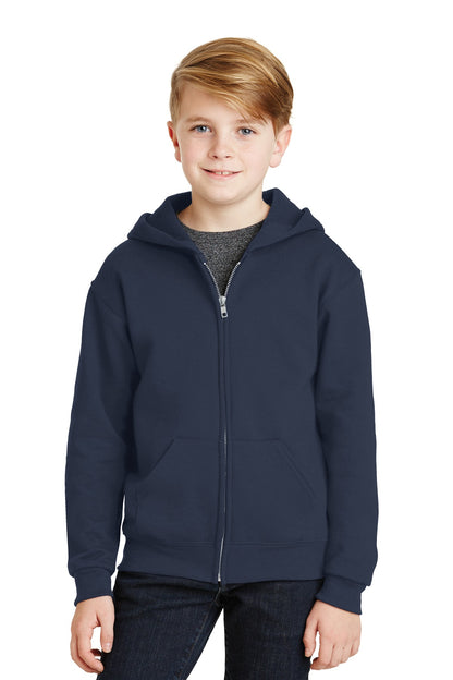 Jerzees? - Youth NuBlend? Full-Zip Hooded Sweatshirt.