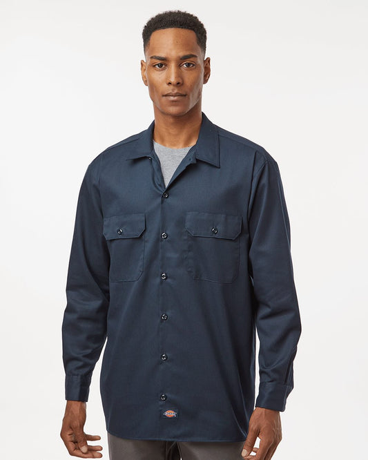 Dickies Long Sleeve Work Shirt - Tall Sizes - 5574T