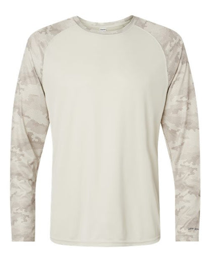 Unisex Cayman Performance Camo Colorblocked Long Sleeve T-Shirt