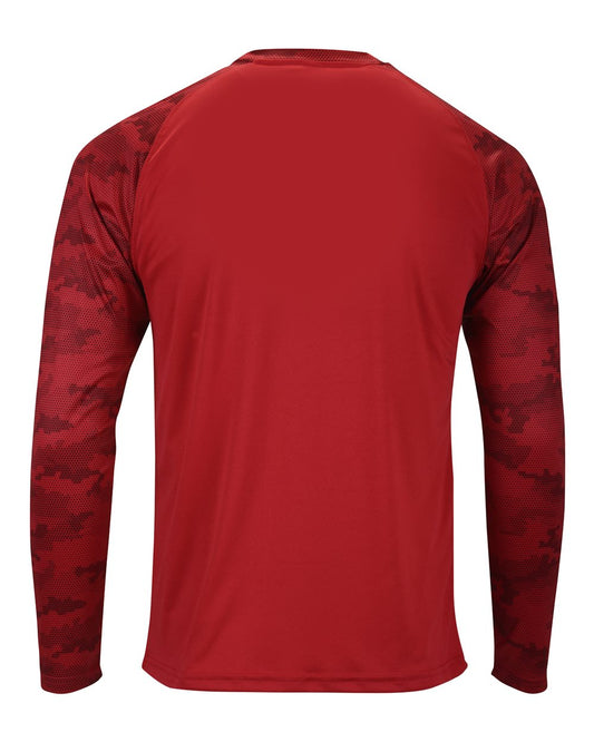 Paragon Cayman Performance Camo Colorblocked Long Sleeve T-Shirt - 216