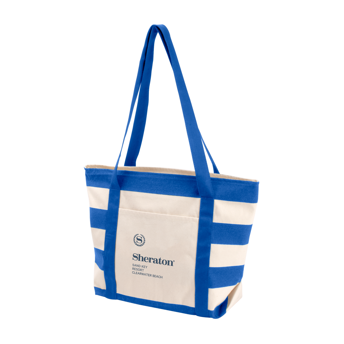 Striped Accent Boat Bag-A278