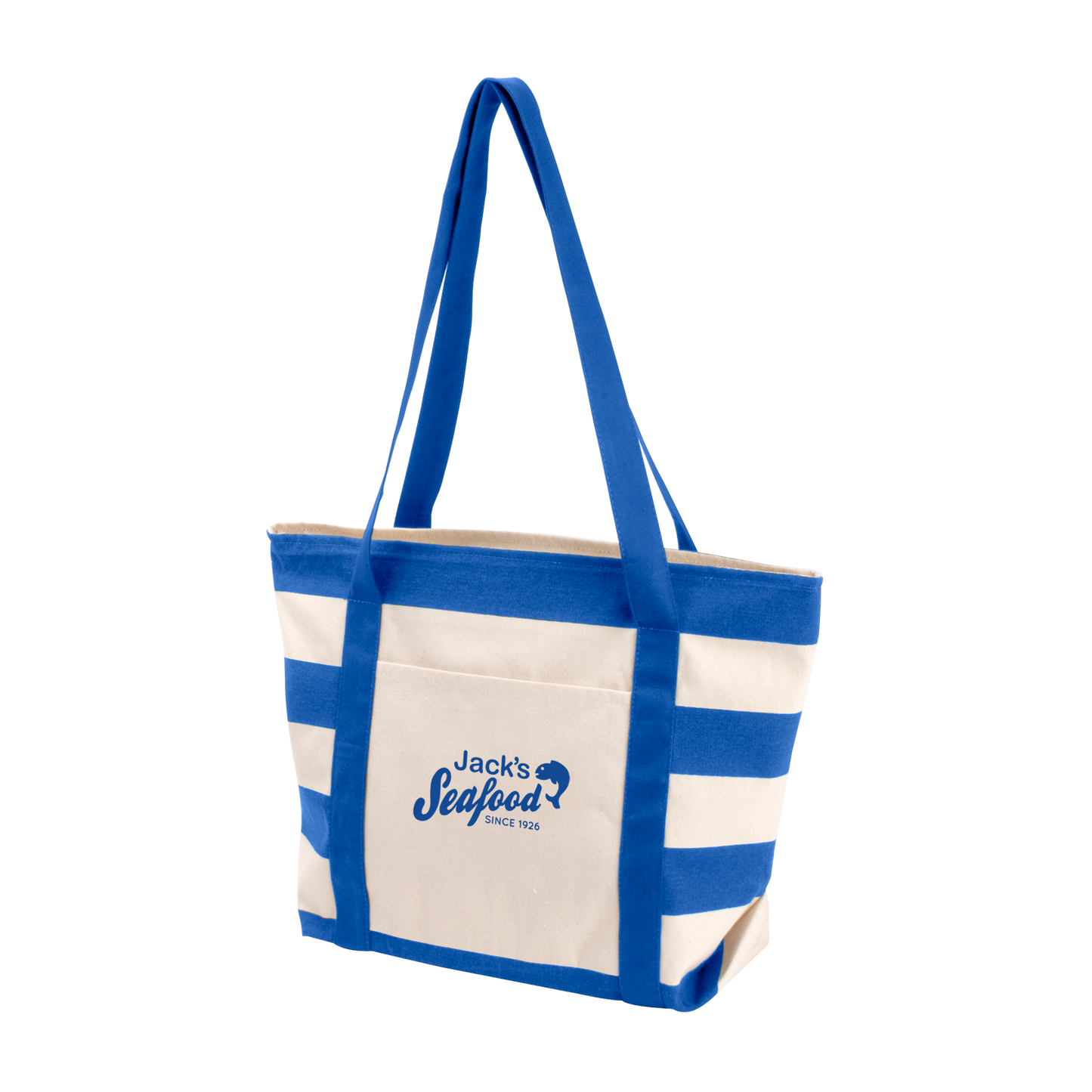 Striped Accent Boat Bag-A278