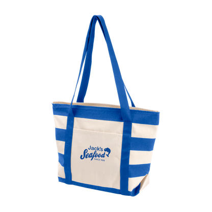 Striped Accent Boat Bag-A278
