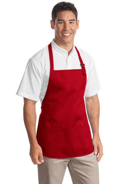 Port Authority? Medium-Length Apron with Pouch Pockets.