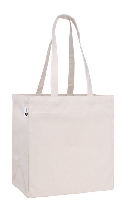 V Natural Cotton Tote-A512