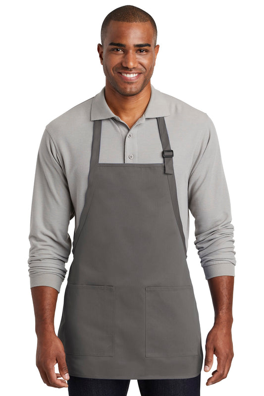 Port Authority ? Medium-Length Two-Pocket Bib Apron. A6