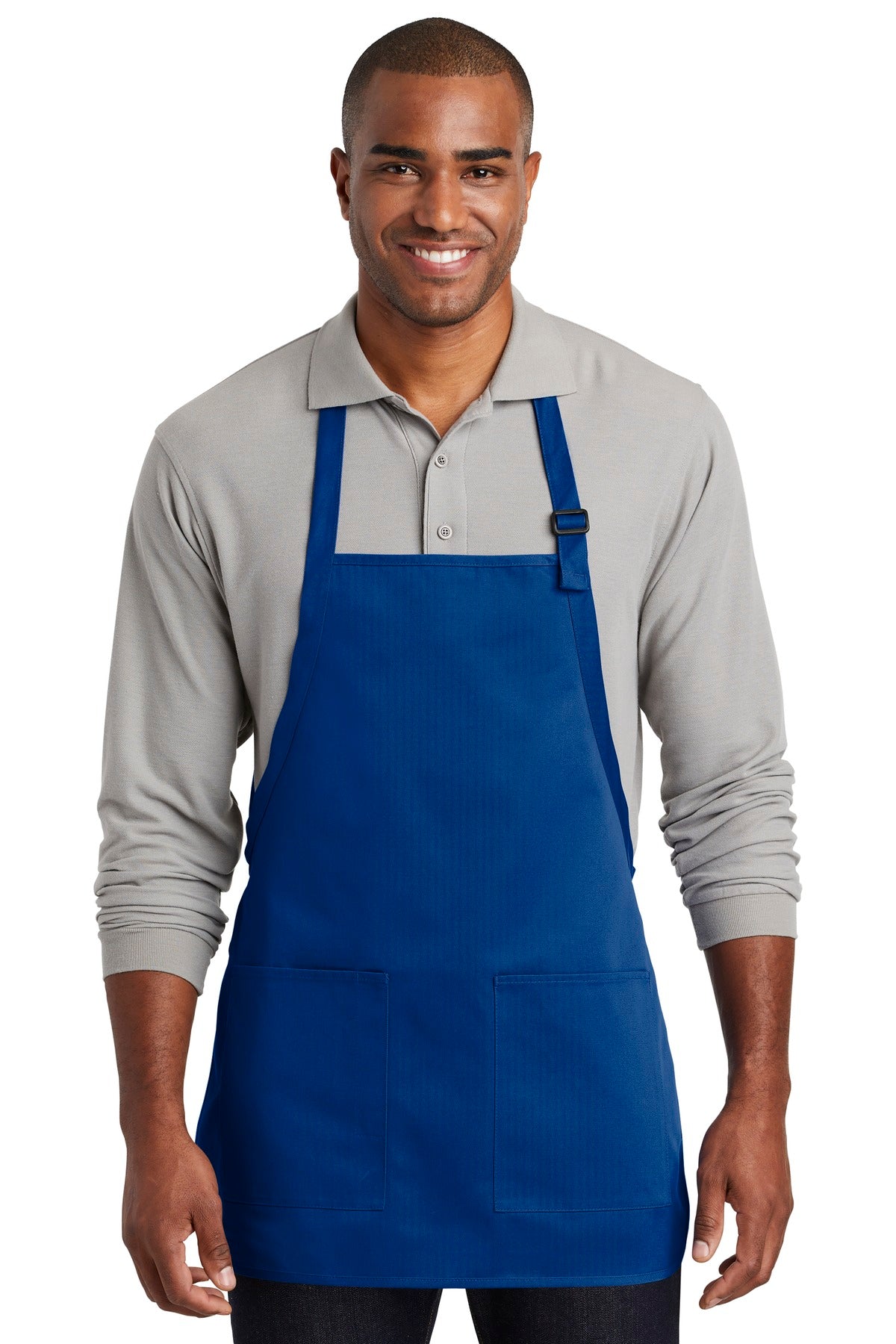 Port Authority ? Medium-Length Two-Pocket Bib Apron. A6