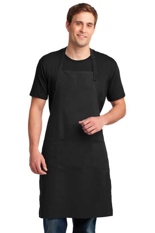 Port Authority? Easy Care Extra Long Bib Apron with Sta