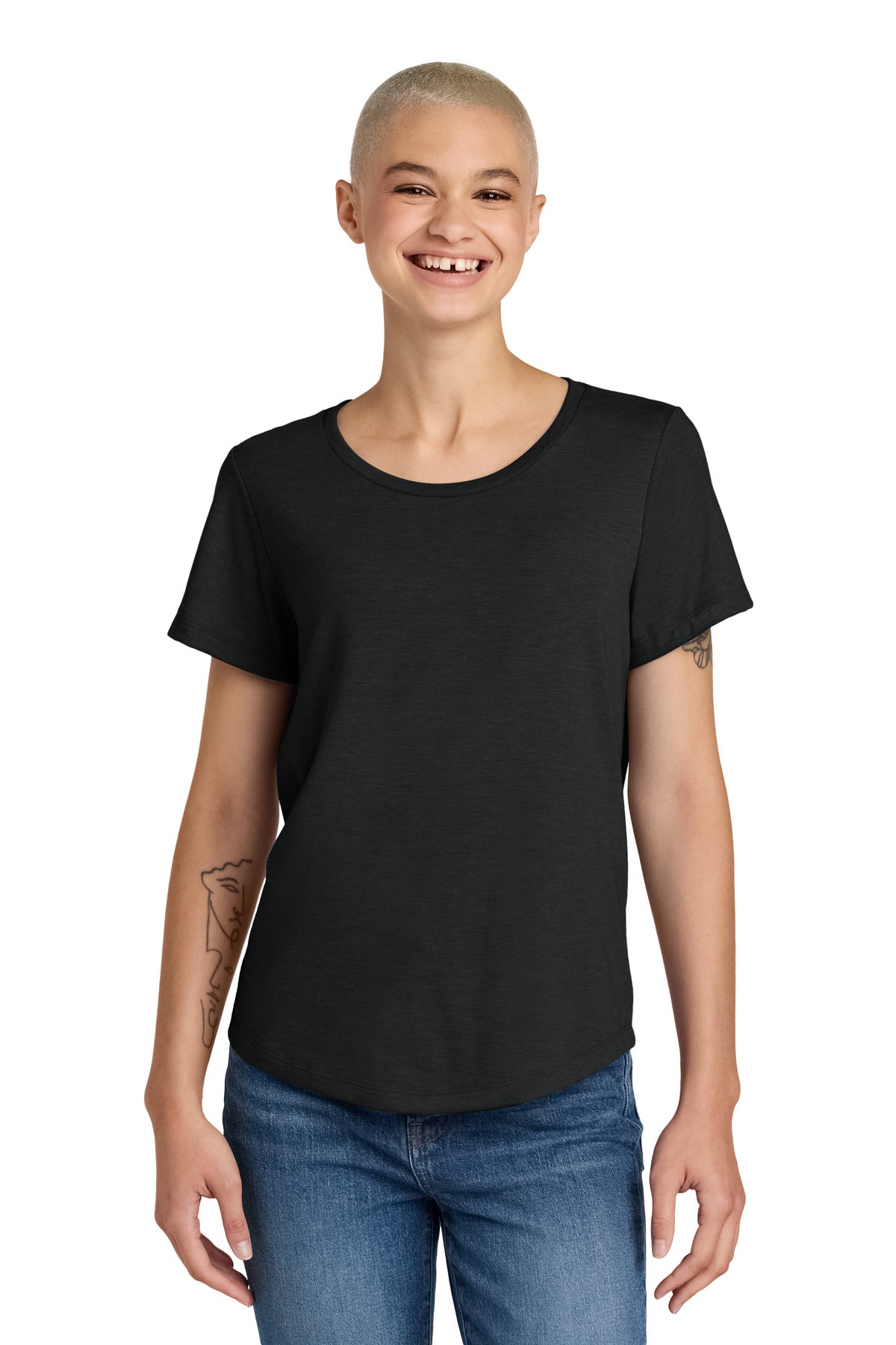Allmade® Women's Relaxed Tri-Blend Scoop Neck Tee
