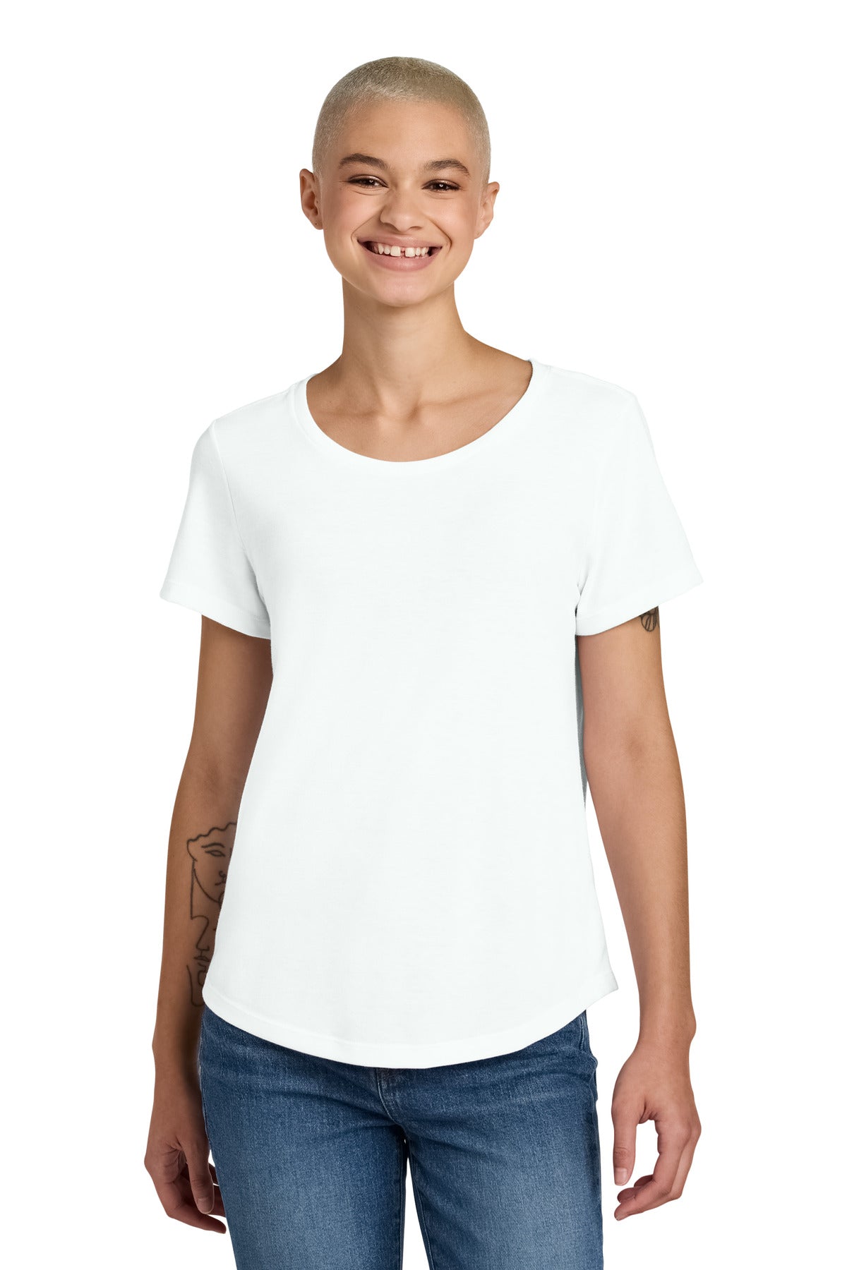 Allmade® Women's Relaxed Tri-Blend Scoop Neck Tee
