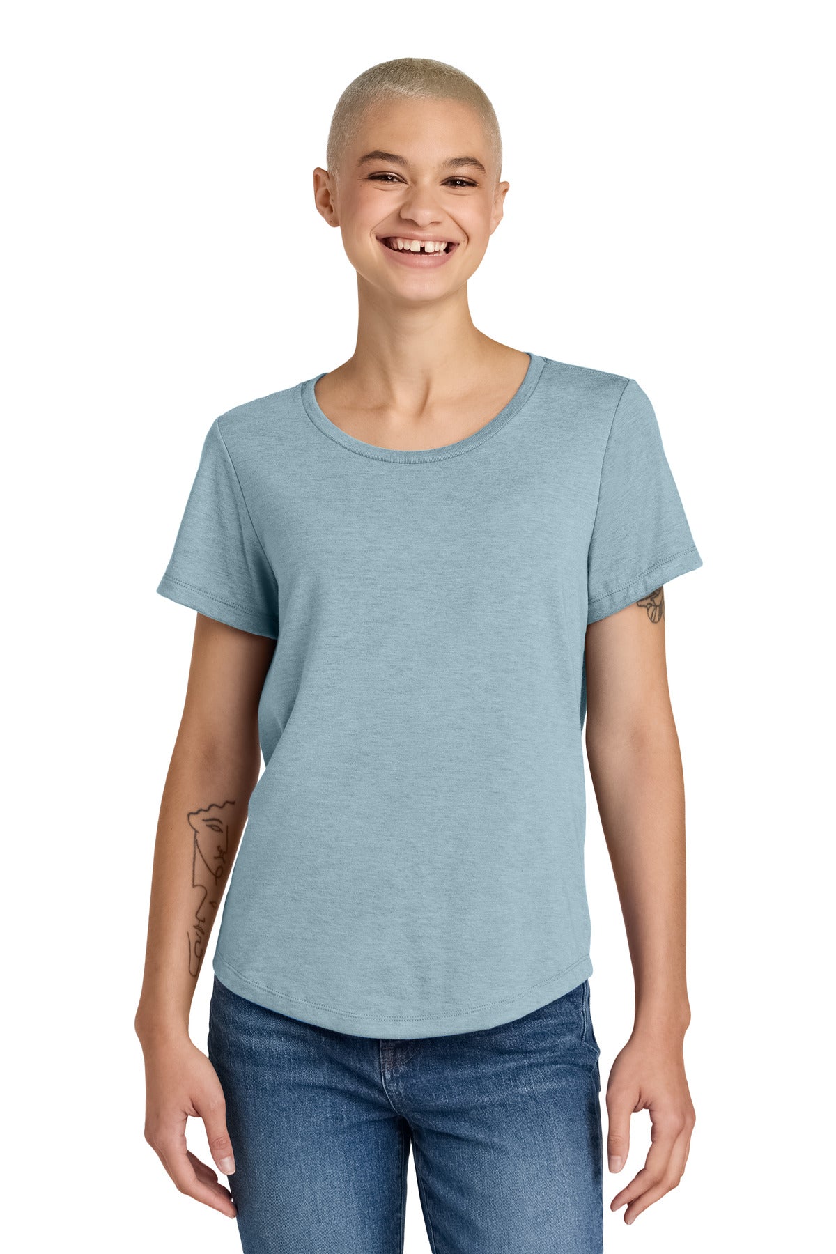 Allmade® Women's Relaxed Tri-Blend Scoop Neck Tee