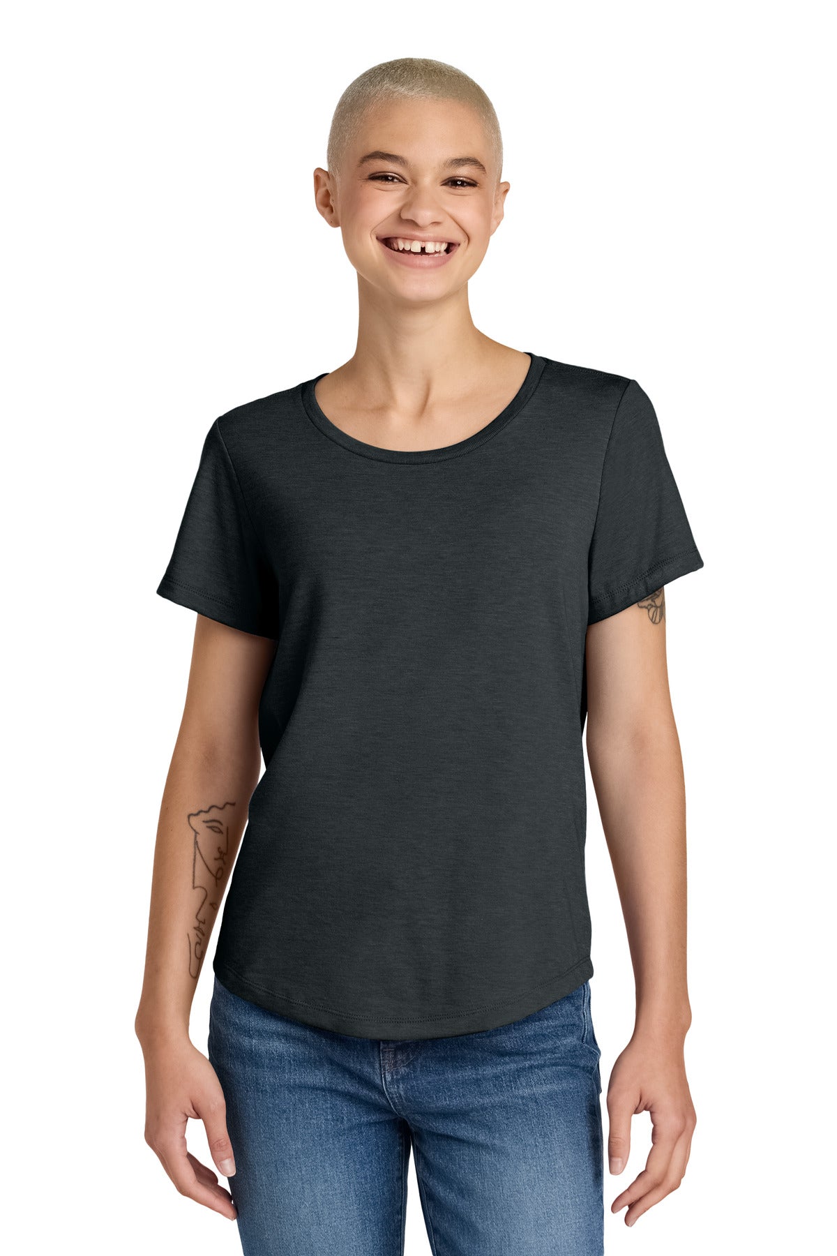 Allmade® Women's Relaxed Tri-Blend Scoop Neck Tee