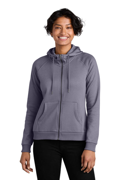 Allmade® Women's Organic CVC Fleece Full-Zip Hoodie