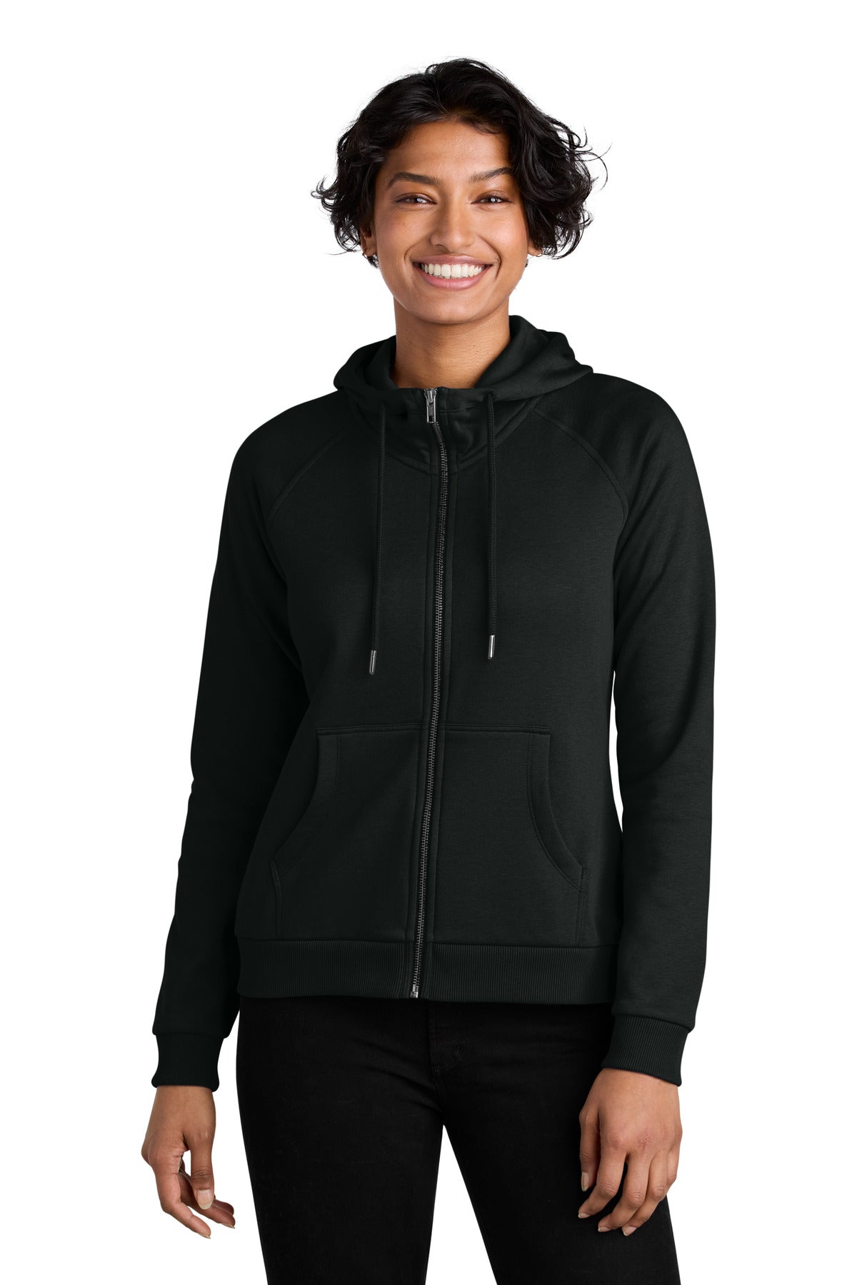 Allmade® Women's Organic CVC Fleece Full-Zip Hoodie
