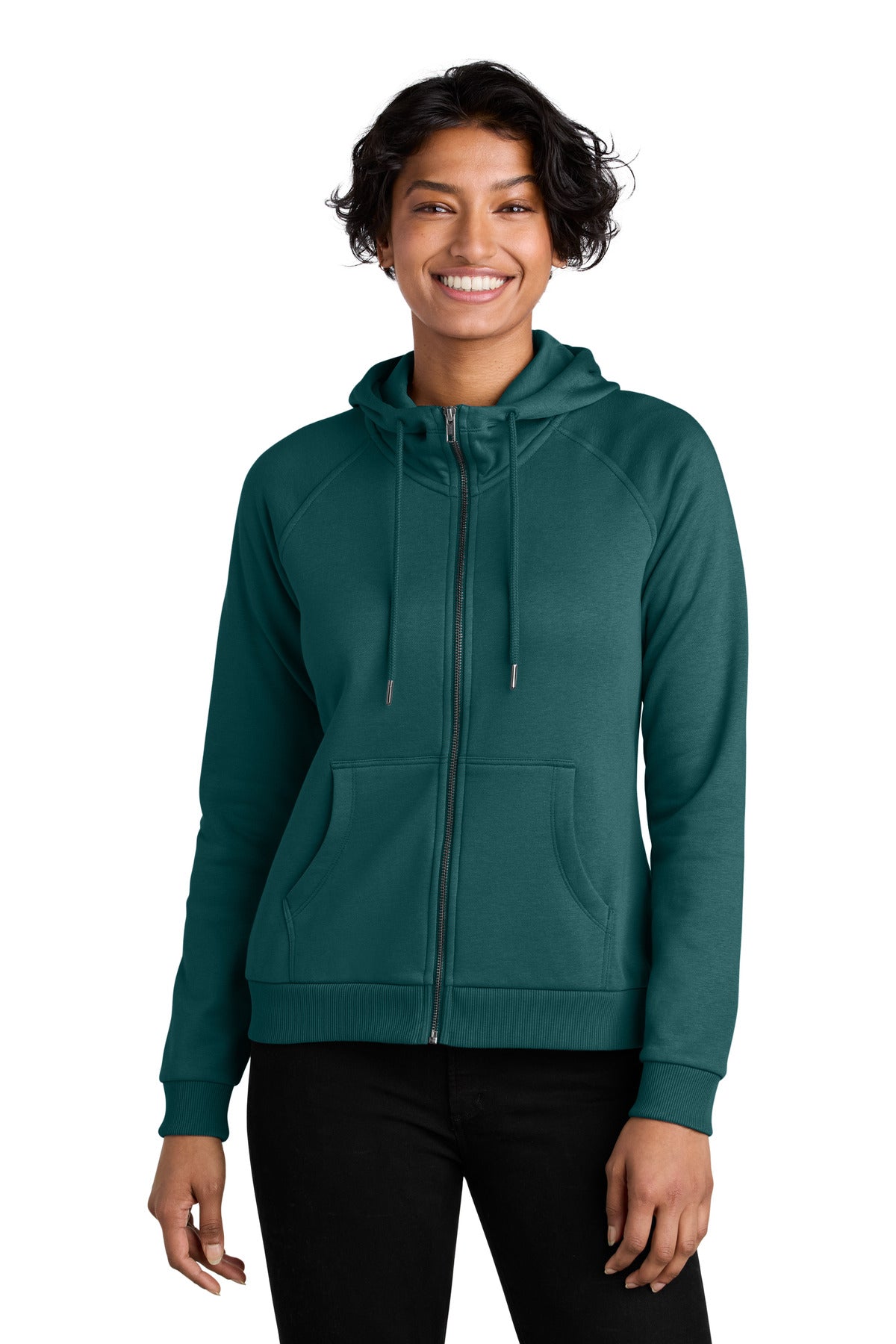 Allmade® Women's Organic CVC Fleece Full-Zip Hoodie