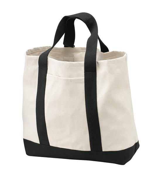 Port Authority? - Ideal Twill Two-Tone Shopping Tote.