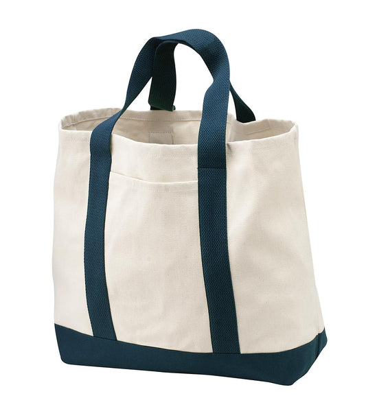 Port Authority? - Ideal Twill Two-Tone Shopping Tote.