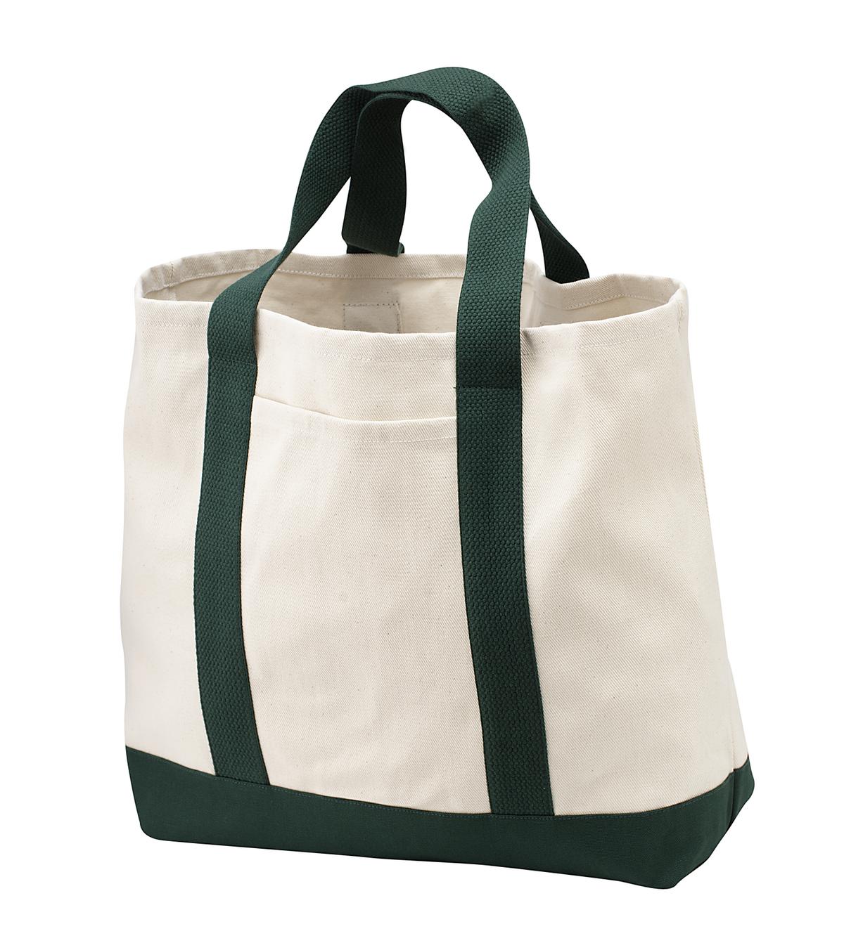 Port Authority? - Ideal Twill Two-Tone Shopping Tote.