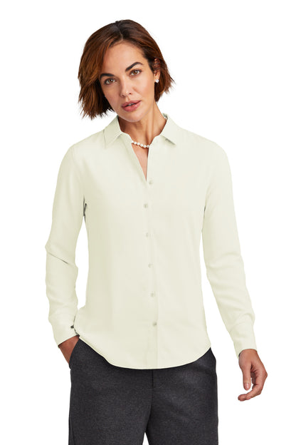 Brooks Brothers? Women's Full-Button Satin Blouse BB180