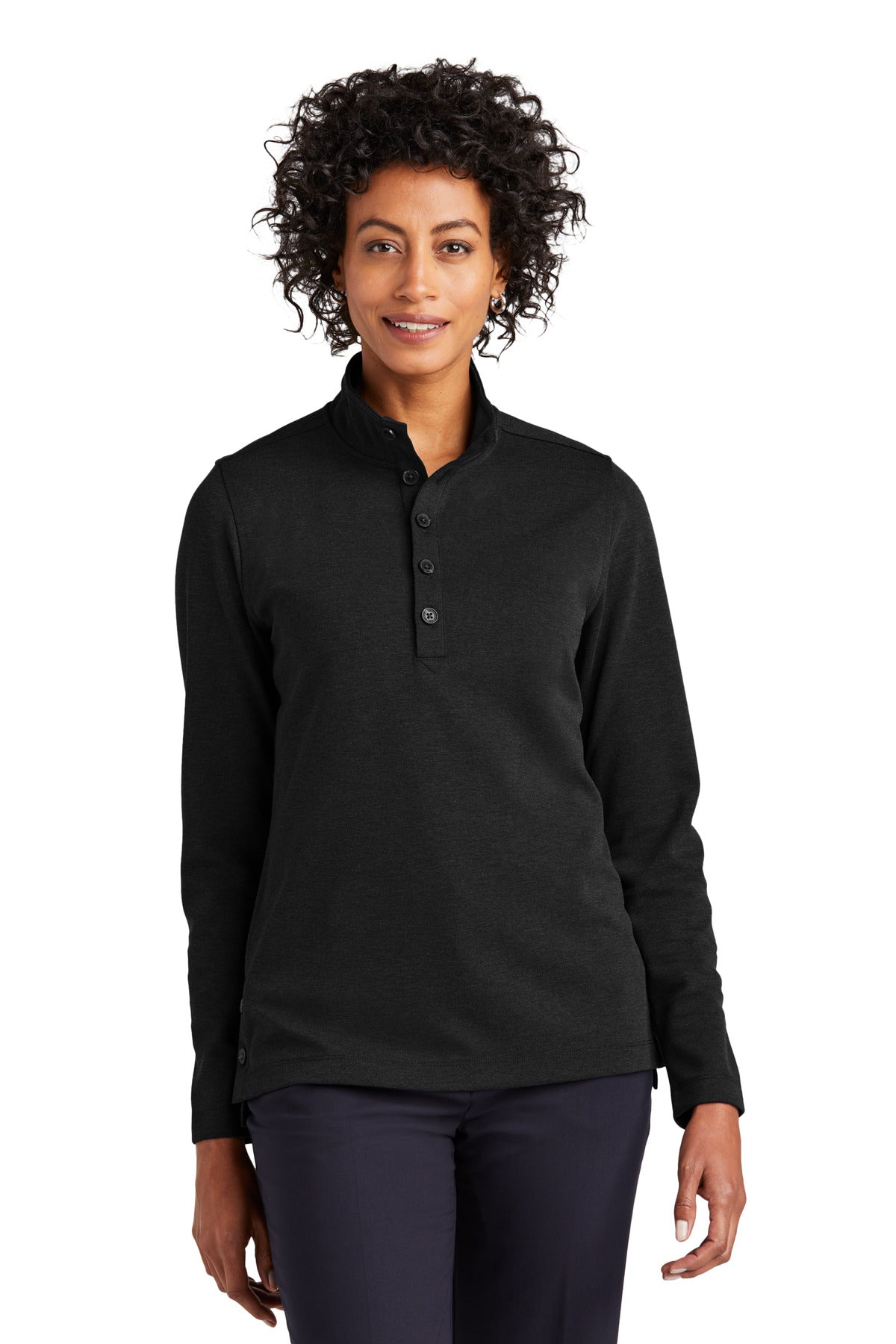 Brooks Brothers? Women's Mid-Layer Stretch 1/2-Button B