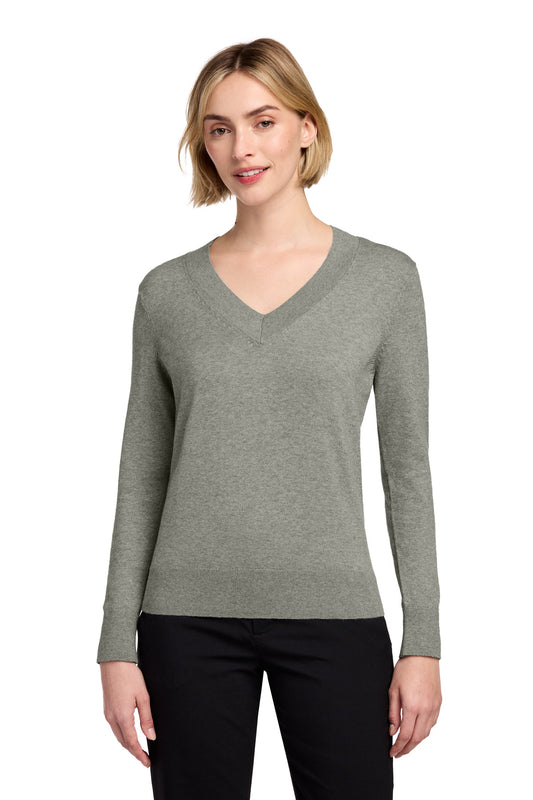 Brooks Brothers® Women's Cotton Stretch V-Neck Sweater