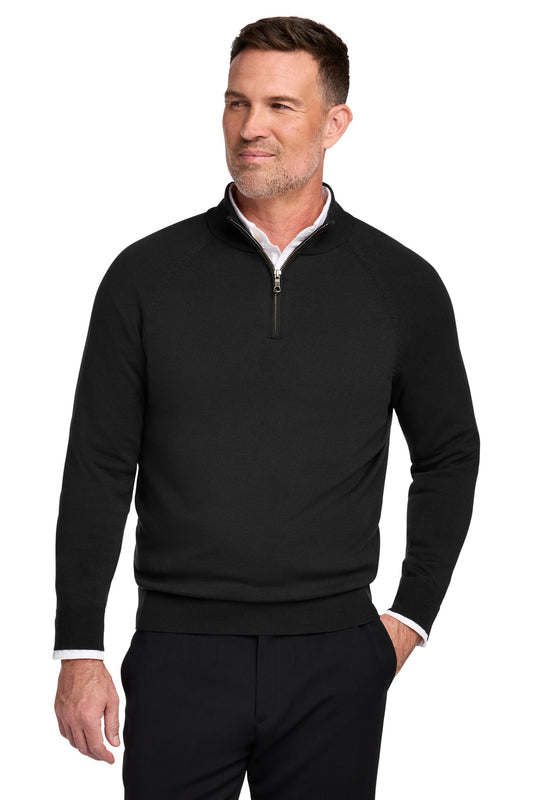 Brooks Brothers® Cotton Stretch 1/4-Zip Sweater