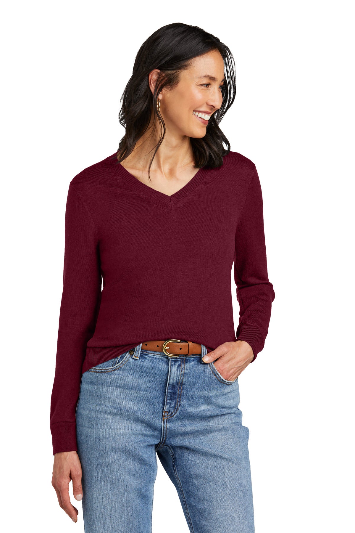 Brooks Brothers? Women's Washable Merino V-Neck Sweater