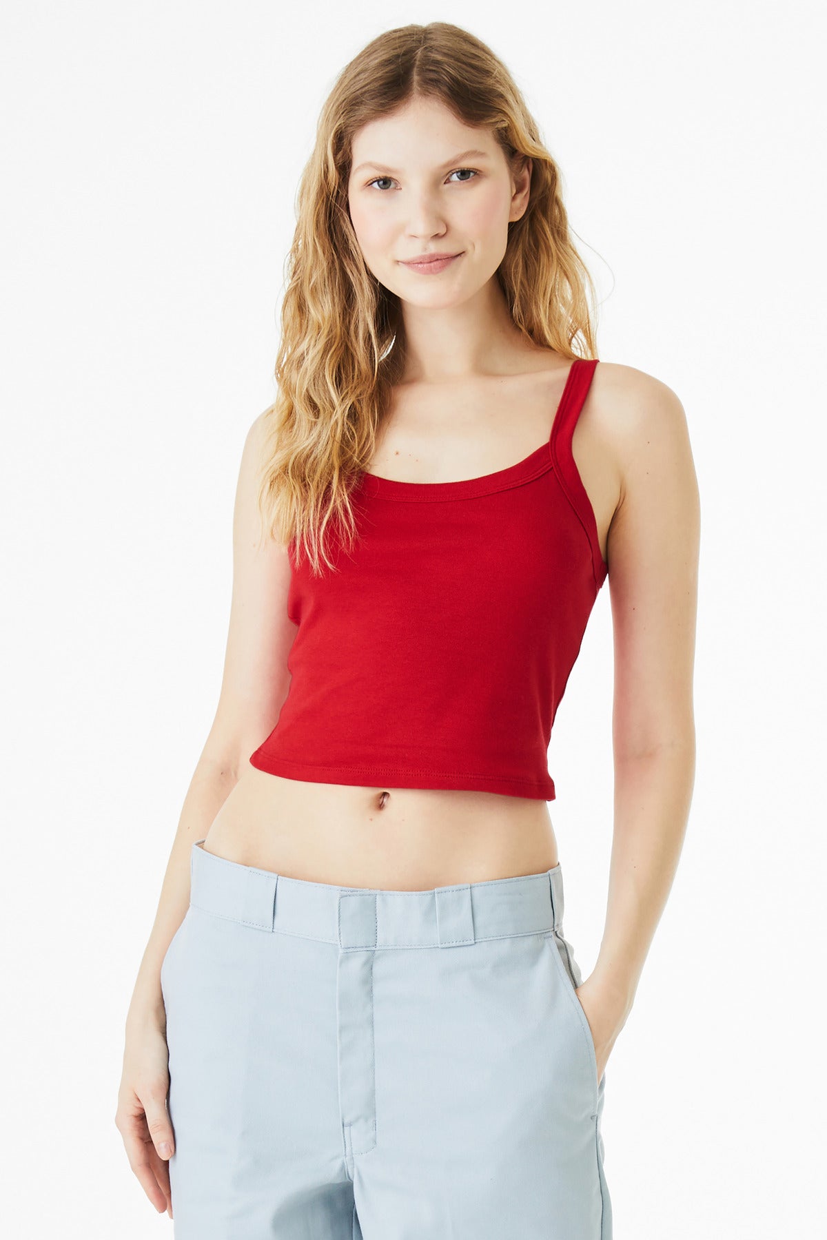 BELLA+CANVAS? Women's Micro Rib Spaghetti Strap Tank BC