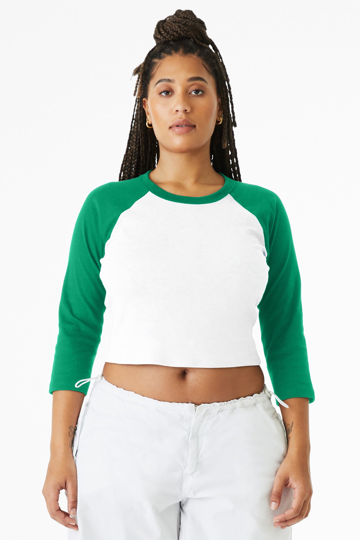 BELLA+CANVAS? Women's Micro Rib 3/4 Raglan Baby Tee BC1
