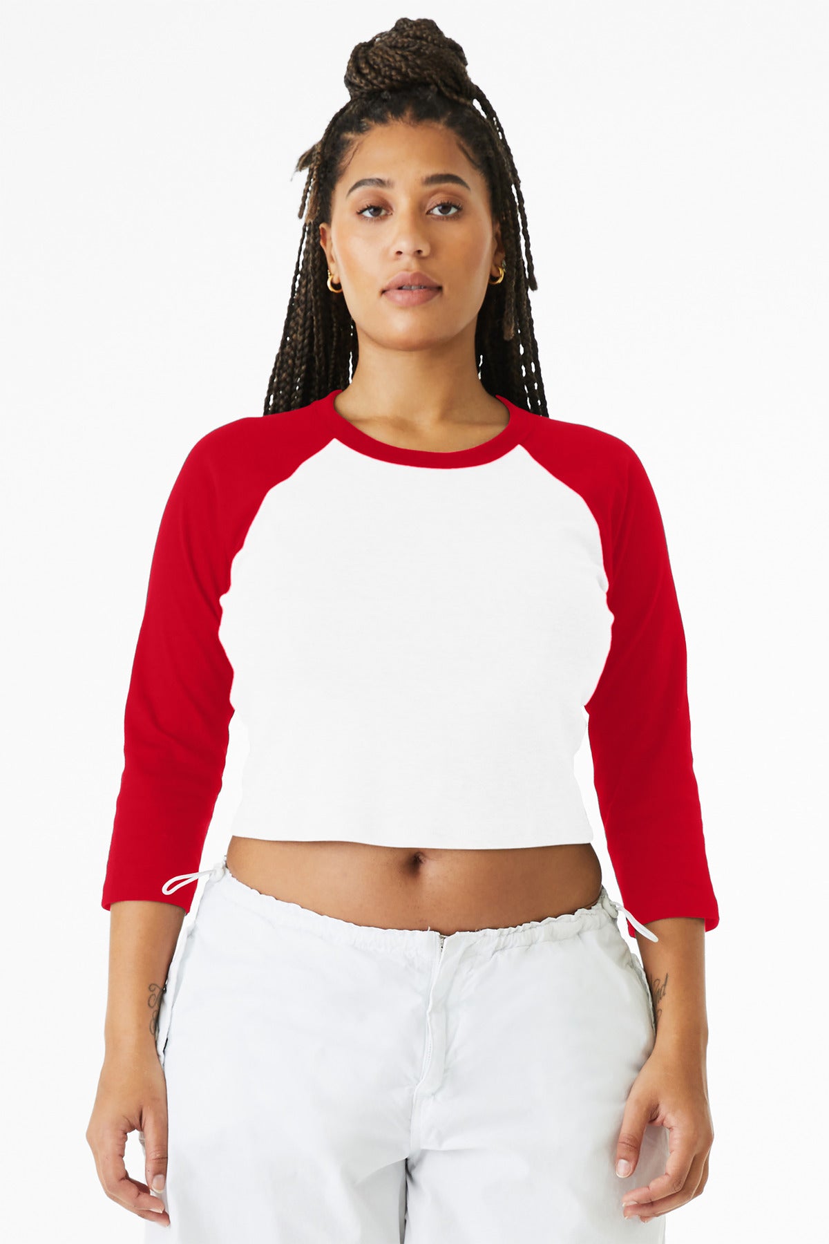 BELLA+CANVAS? Women's Micro Rib 3/4 Raglan Baby Tee BC1