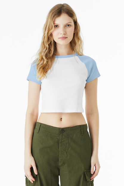 BELLA+CANVAS? Women's Micro Rib Raglan Baby Tee BC1201