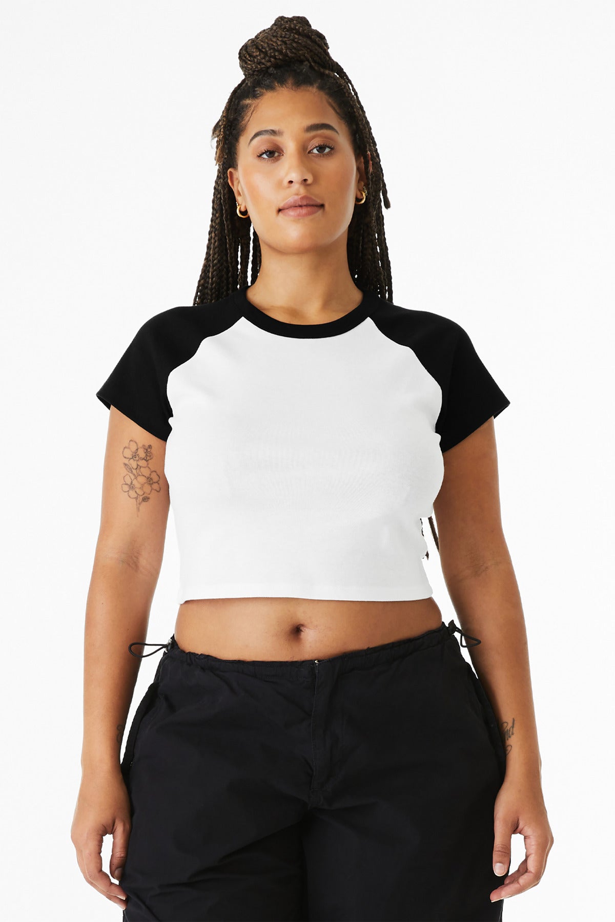 BELLA+CANVAS® Women's Micro Rib Raglan Baby Tee