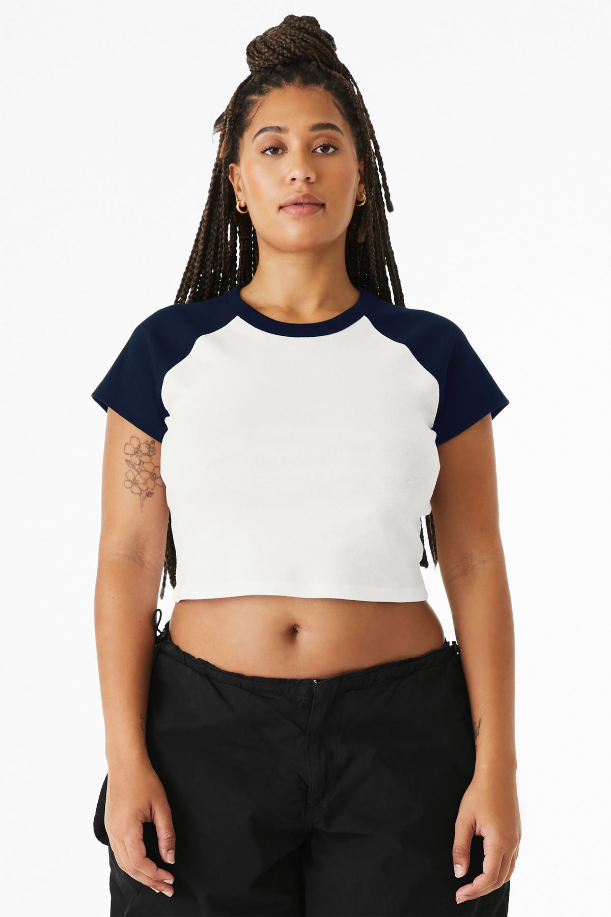 BELLA+CANVAS? Women's Micro Rib Raglan Baby Tee BC1201
