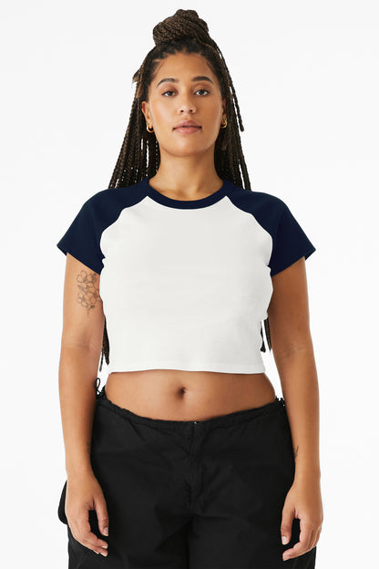 BELLA+CANVAS? Women's Micro Rib Raglan Baby Tee BC1201