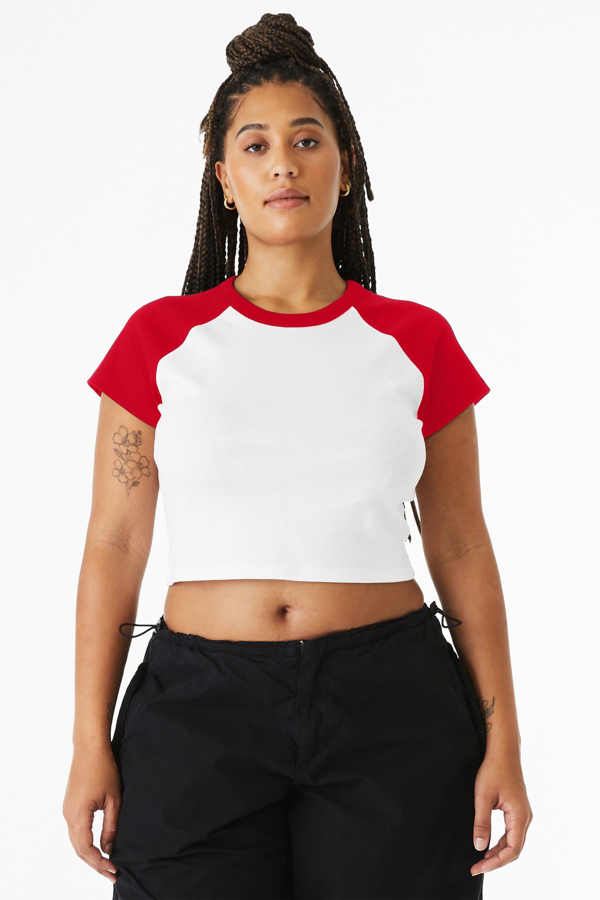 BELLA+CANVAS? Women's Micro Rib Raglan Baby Tee BC1201