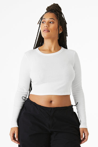 BELLA+CANVAS? Women's Micro Rib Long Sleeve Baby Tee BC