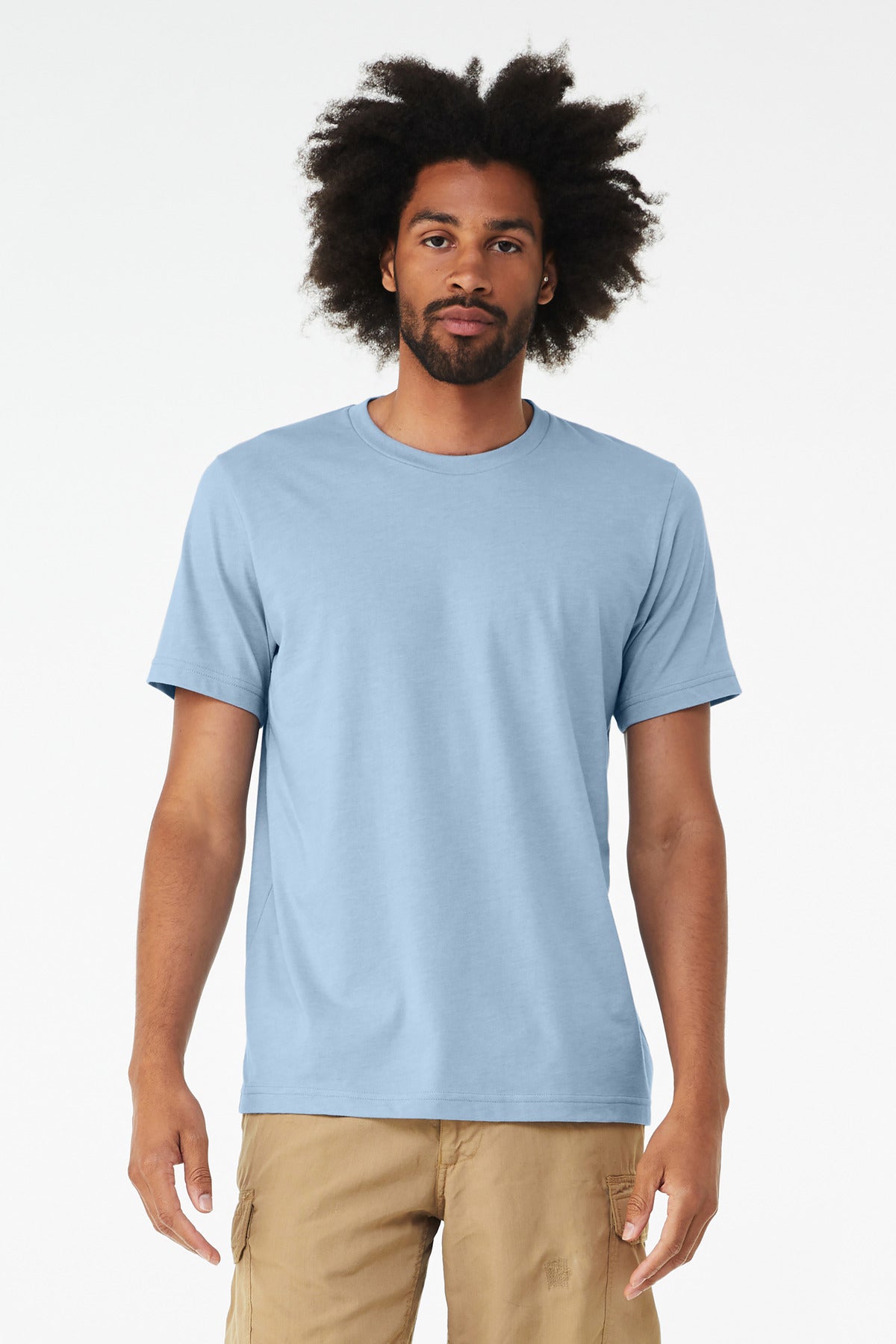 BELLA+CANVAS ? Unisex Heather CVC Short Sleeve Tee. BC3